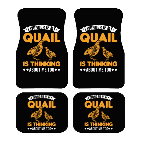 Warning Quail Breeding Breeders Car Mats