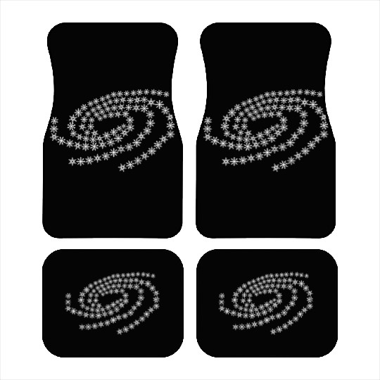 Snow Snowflakes Galaxy Winter Snowflake Car Mats