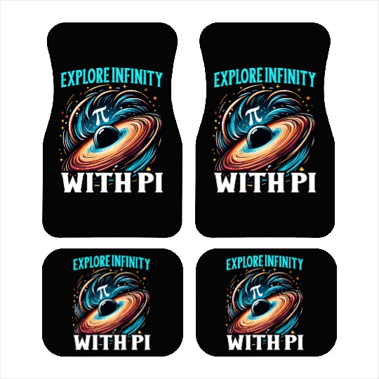 Funny Pi Day 2024 3,14 Pi Number Symbol Math Car Mats