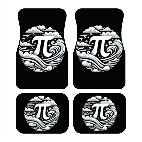 Funny Pi Day 2024 3,14 Pi Number Symbol Math Car Mats