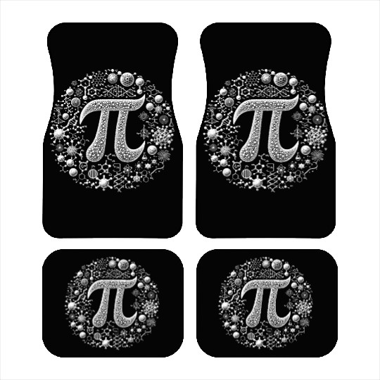 Funny Pi Day 2024 3,14 Pi Number Symbol Math Car Mats