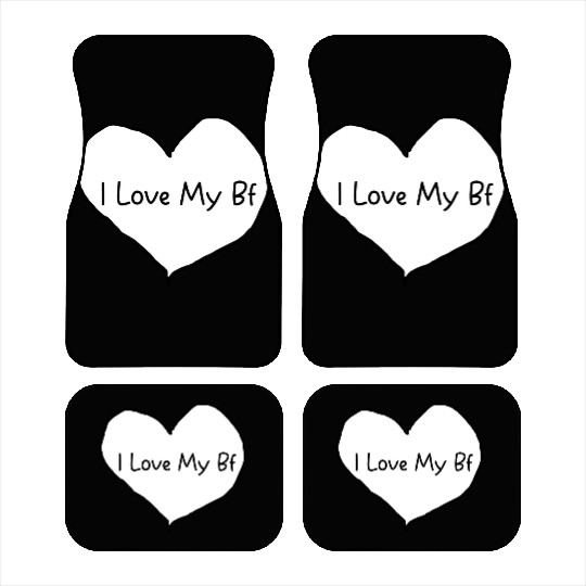I love My Bf | gift for boyfriend in valentines Car Mats