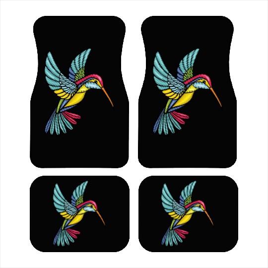 Colourful Hummingbird, Sweet and Elegant Style Car Mats