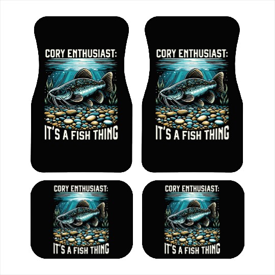 Corydoras Catfish Fish Lover Freshwater Aquarium Car Mats