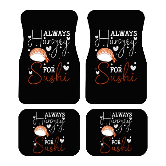 Japanese Fish Maki Cuisine Car Mats