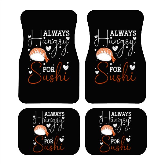 Japanese Fish Maki Cuisine Car Mats