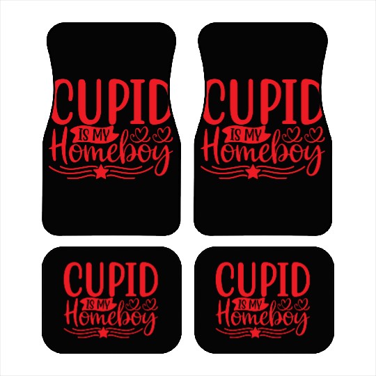 Cupid is My Homeboy Car Mats