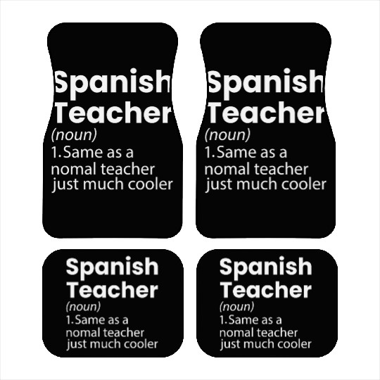 Spanish Teacher Definition Funny Back To School Car Mats