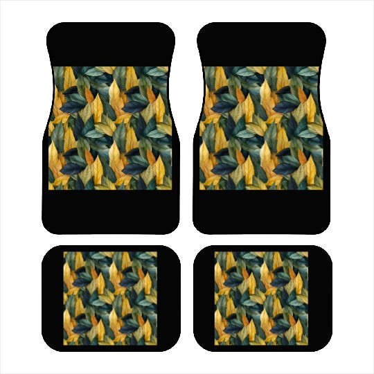 Autumn Leaves Pattern Car Mats