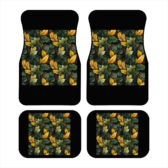 Fall Leaves Pattern Car Mats