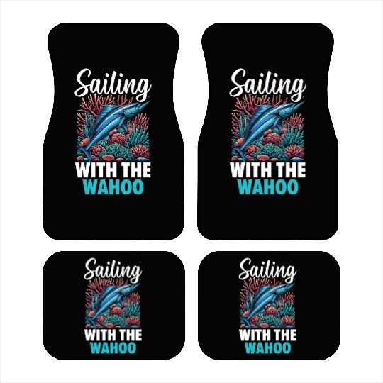 Wahoo Fish Catcher Fisher Fisherman Fishing Car Mats