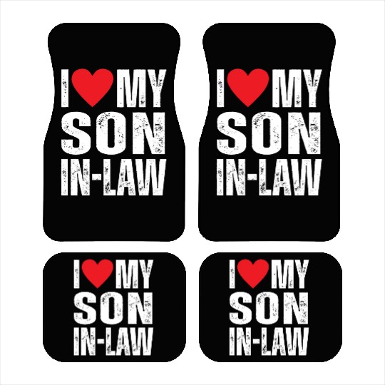 I Love My Son in Law Car Mats