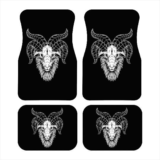 Devil Baphomet Goat Head Car Mats