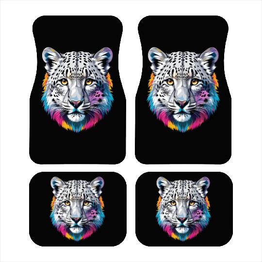 Snow Leopard Car Mats