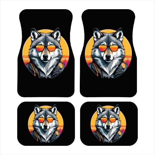 Gray Wolf Car Mats