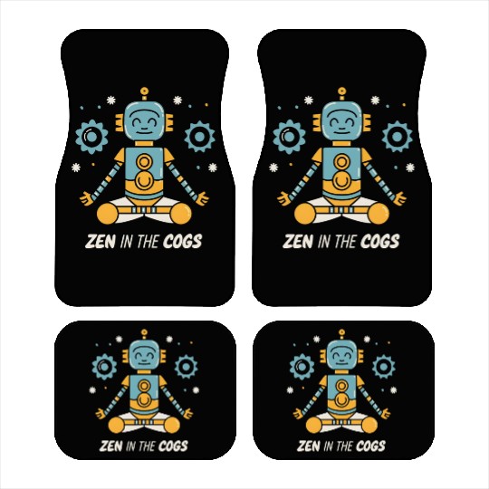 Yoga Robot: Zen in the Cogs Car Mats