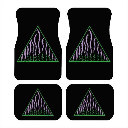 Lavender in a Triangle Plant Garden Fragrance Car Mats