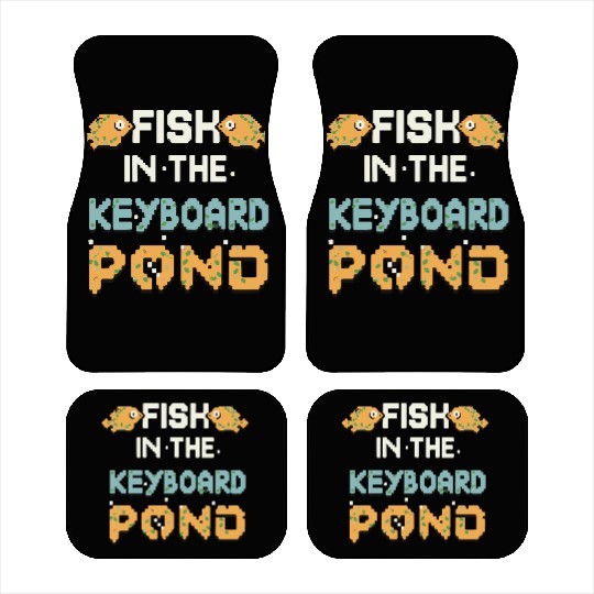 Fish In The Keyboard Pond Car Mats