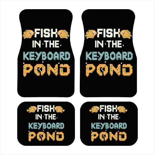 Fish In The Keyboard Pond Car Mats