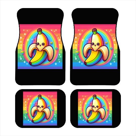 Banana RainbowT-Car Mats