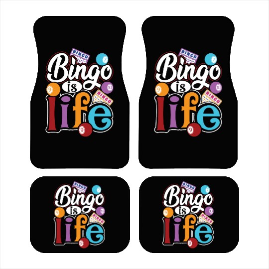 Bingo Is Life Bingo Player Bingo Caller Car Mats