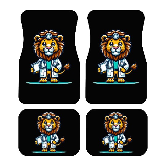 Cute Lion Doctor Car Mats