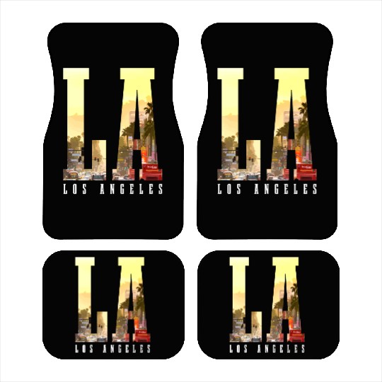 Los Angeles California LA Gift Car Mats