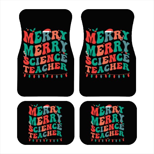 Merry Science Teacher Science Teaching Py Car Mats