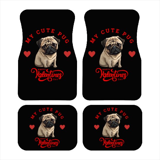 My Cute Pug Car Mats