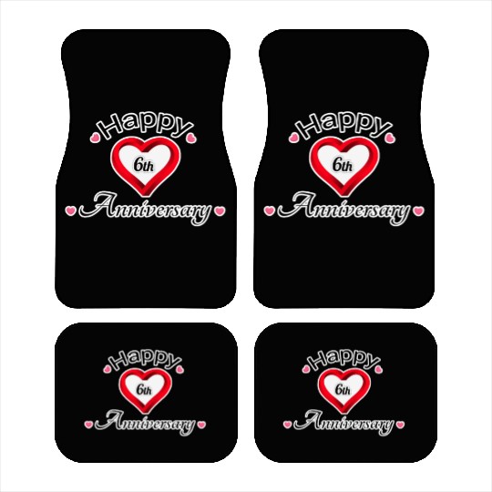 anniversary 6th Car Mats