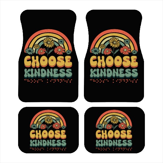 Choose Kindness Braille Alphabet Braille Language Car Mats