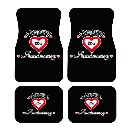 anniversary 22nd Car Mats