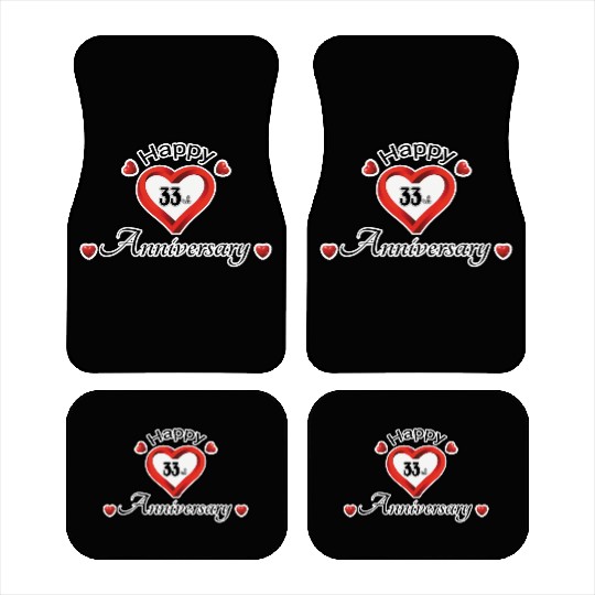 anniversary 33rd Car Mats