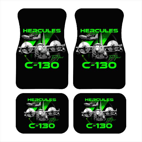 C-130 Hercules Military Aircraft Car Mats