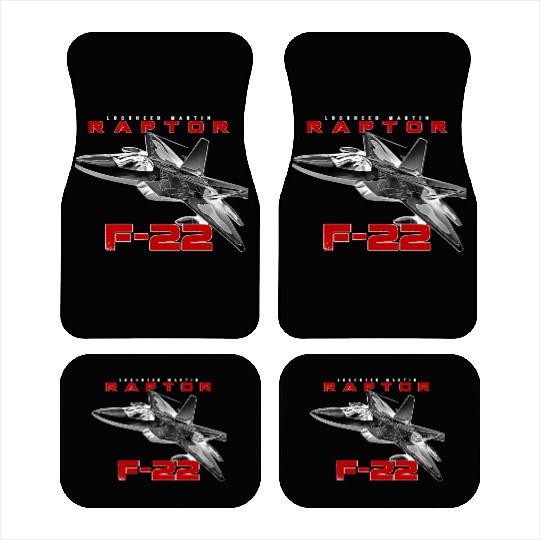 F-22 Raptor Fighterjet Us Air Force Warbird Car Mats