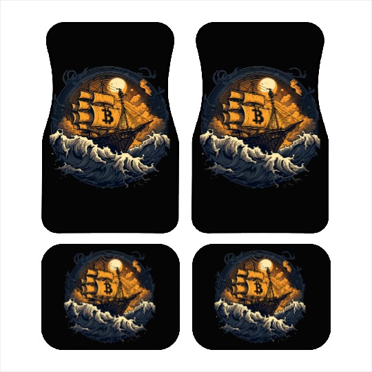 Bitcoin Ship Car Mats