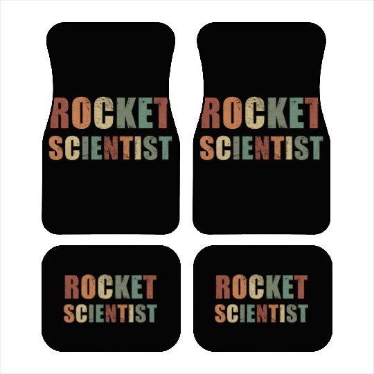 Rocket Scientist Aerospace Engineer Spaceship Car Mats