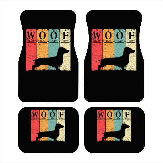 Dachshund Dog Periodic Table Elements Dog Lover Car Mats
