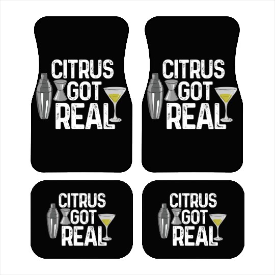 Bartender Citrus Got Real Car Mats