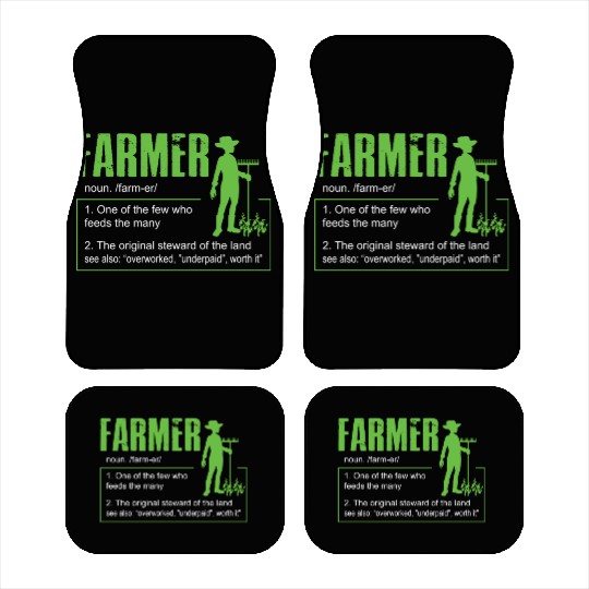 Farm Farmer Definition Car Mats