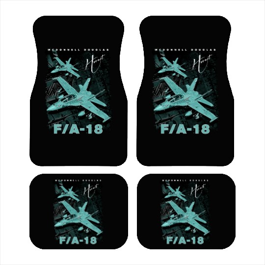 F18 Hornet Us Air Force Fighterjet Car Mats