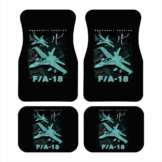 F18 Hornet Us Air Force Fighterjet Car Mats