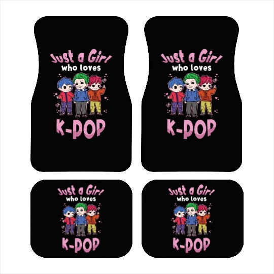 Girl Loves K-Pop K-Drama Korean Car Mats