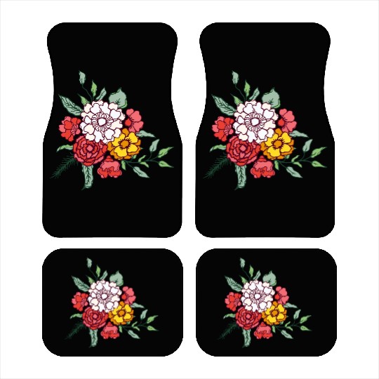 Flower Design: Blossom with Elegance Car Mats