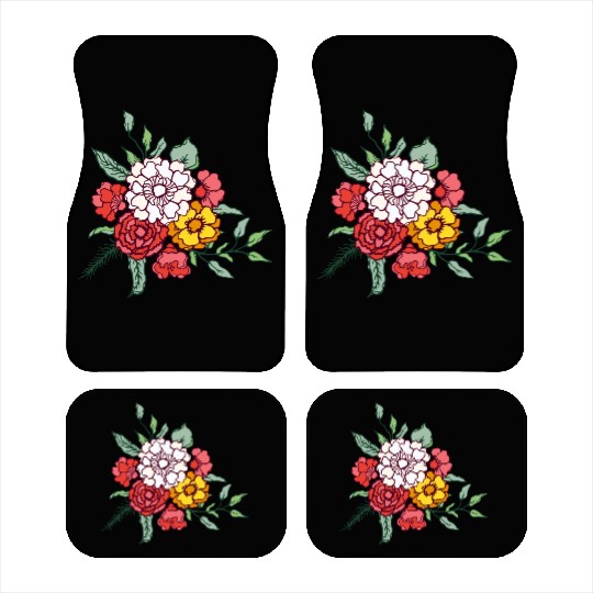 Flower Design: Blossom with Elegance Car Mats