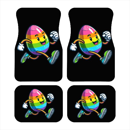 Easter Egg Marathon Jogging Running Fitness Car Mats