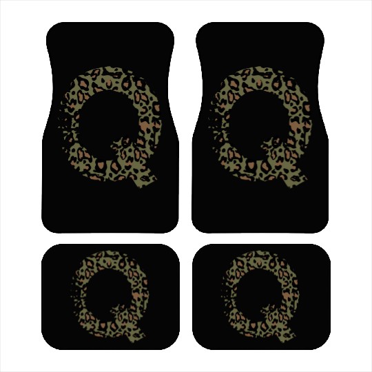 Q army camo design Car Mats