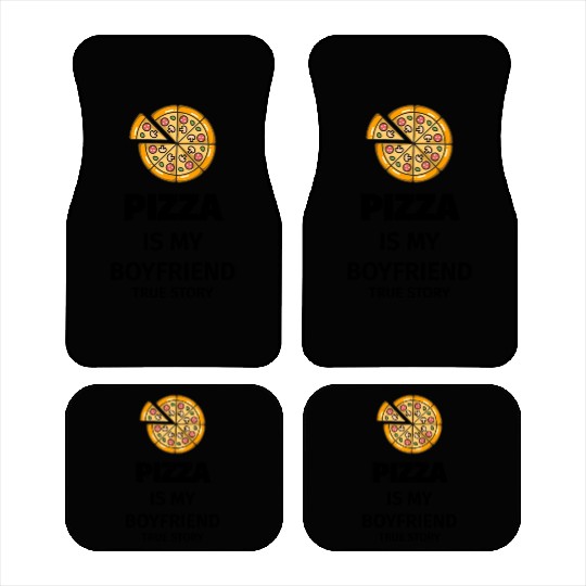 PIZZA is my Boyfriend - Girlfriend True Story Car Mats
