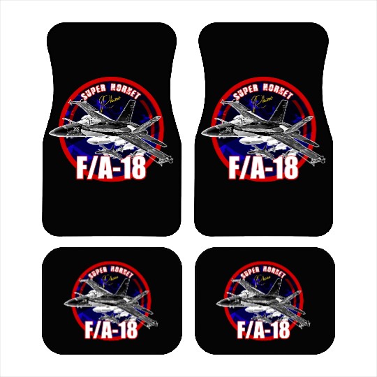 F18 Hornet Us Air Force Fighterjet Car Mats