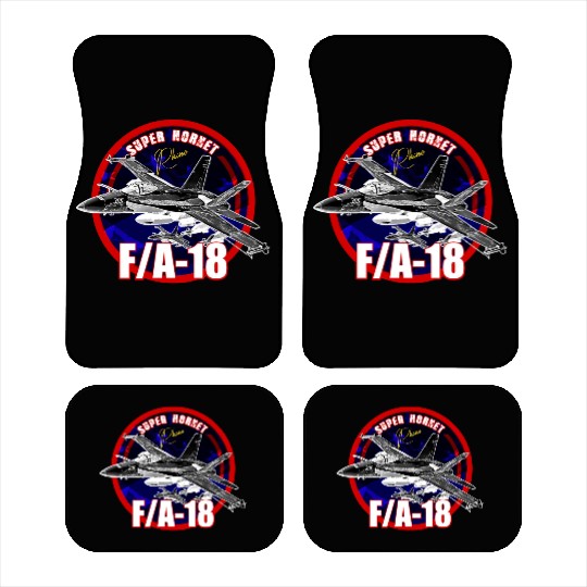 F18 Hornet Us Air Force Fighterjet Car Mats
